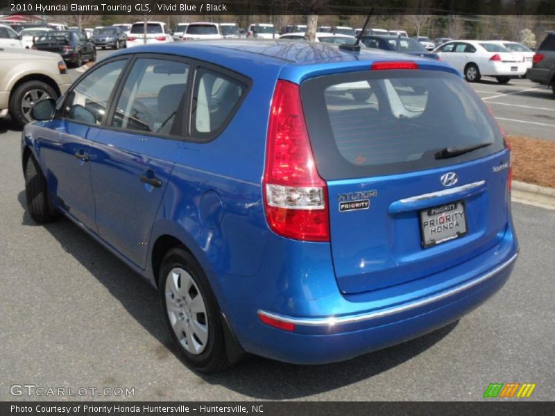 Vivid Blue / Black 2010 Hyundai Elantra Touring GLS