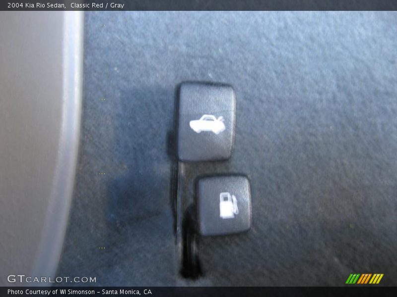 Classic Red / Gray 2004 Kia Rio Sedan