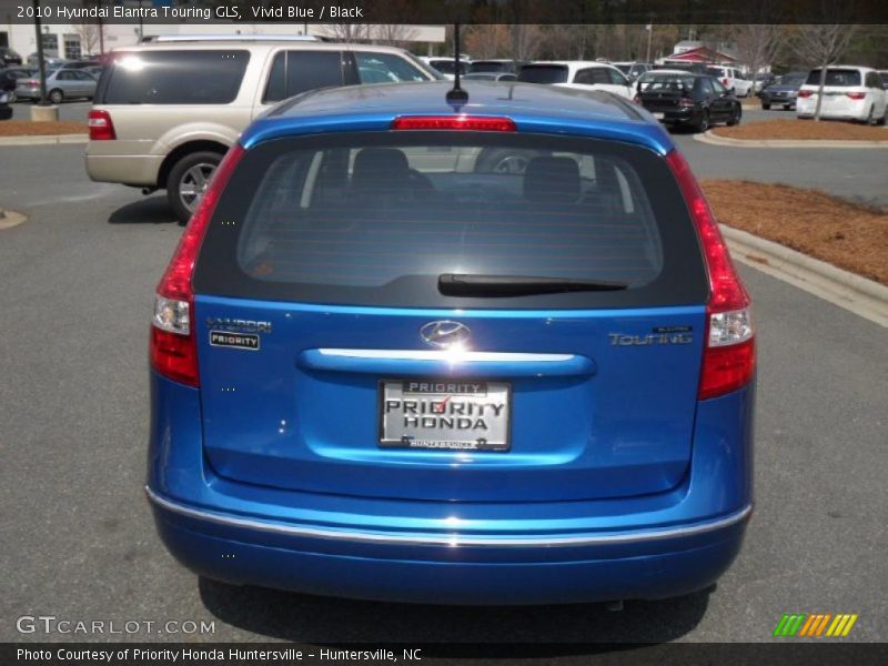 Vivid Blue / Black 2010 Hyundai Elantra Touring GLS