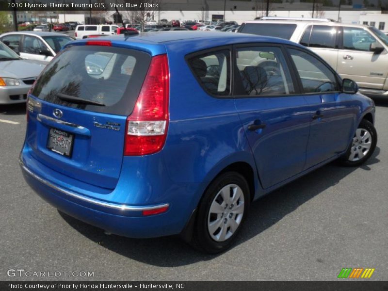Vivid Blue / Black 2010 Hyundai Elantra Touring GLS