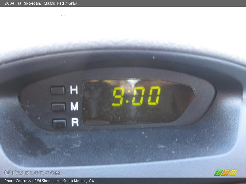 Classic Red / Gray 2004 Kia Rio Sedan