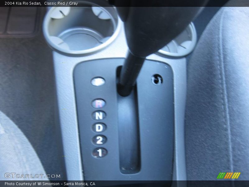 Classic Red / Gray 2004 Kia Rio Sedan