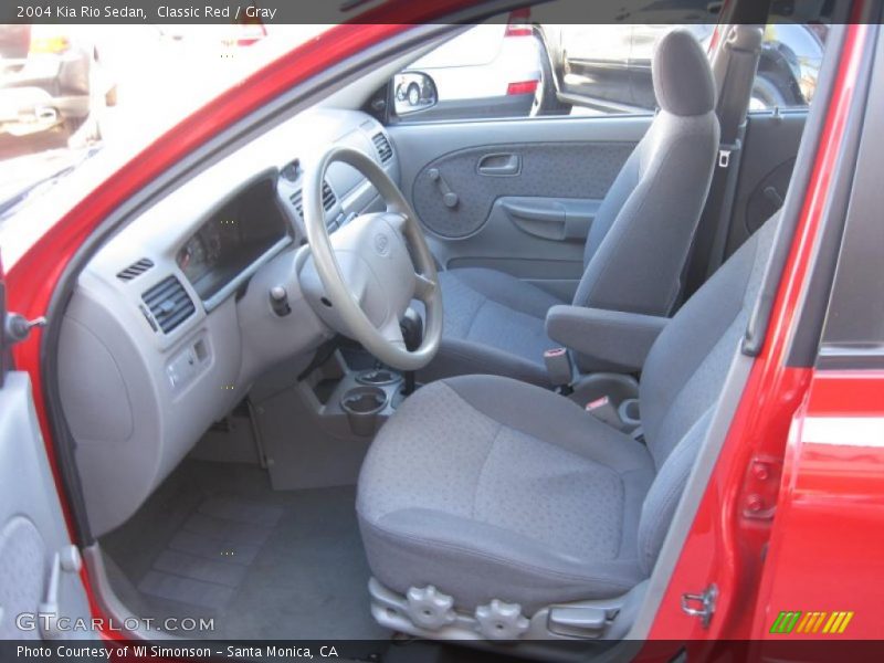  2004 Rio Sedan Gray Interior
