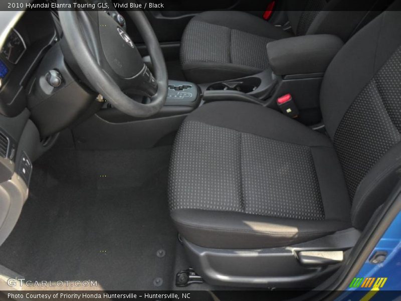 Vivid Blue / Black 2010 Hyundai Elantra Touring GLS