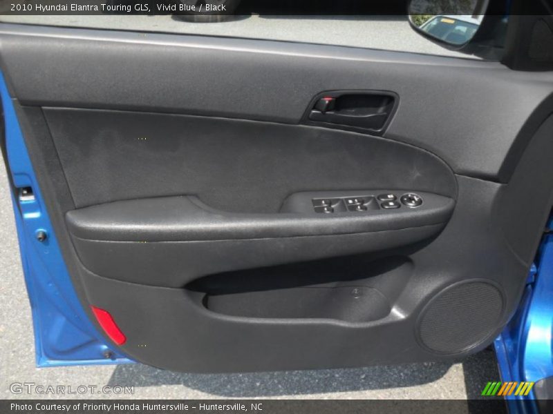 Vivid Blue / Black 2010 Hyundai Elantra Touring GLS