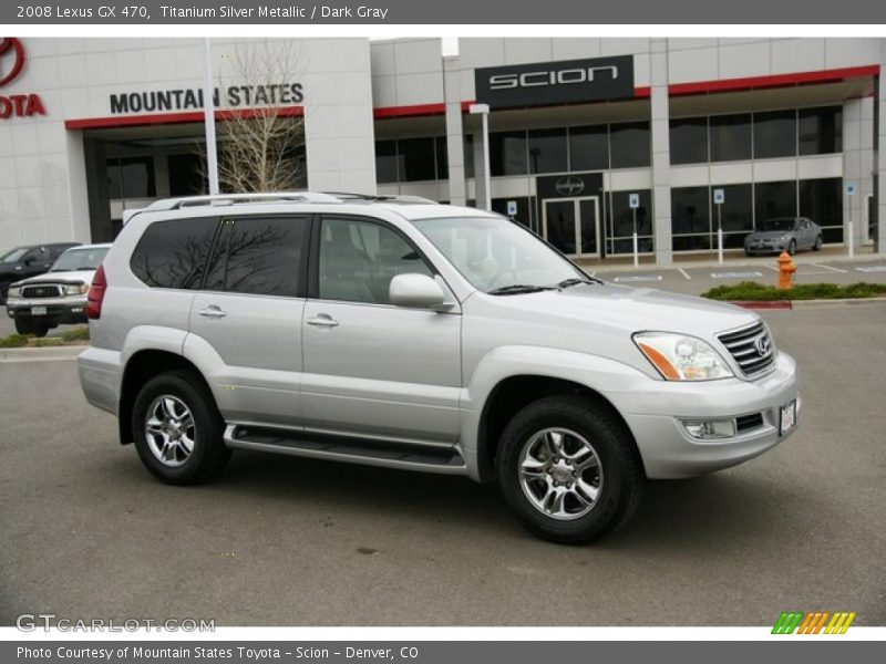 Titanium Silver Metallic / Dark Gray 2008 Lexus GX 470