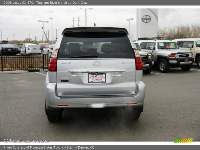 Titanium Silver Metallic / Dark Gray 2008 Lexus GX 470