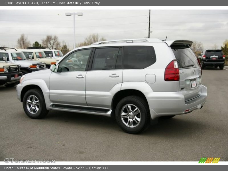 Titanium Silver Metallic / Dark Gray 2008 Lexus GX 470