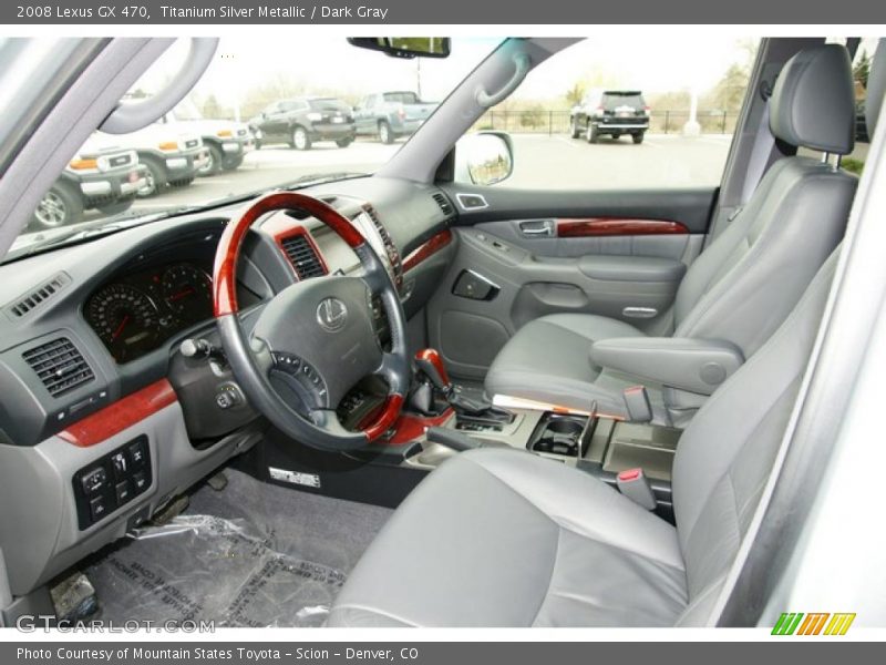 Titanium Silver Metallic / Dark Gray 2008 Lexus GX 470