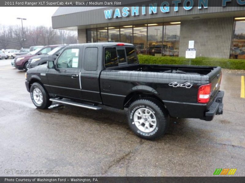 Black / Medium Dark Flint 2011 Ford Ranger XLT SuperCab 4x4