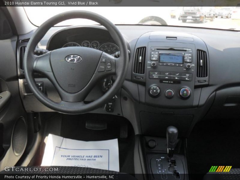 Vivid Blue / Black 2010 Hyundai Elantra Touring GLS