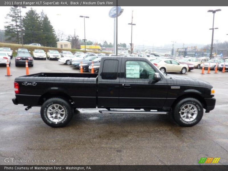 Black / Medium Dark Flint 2011 Ford Ranger XLT SuperCab 4x4