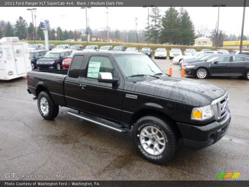 Black / Medium Dark Flint 2011 Ford Ranger XLT SuperCab 4x4