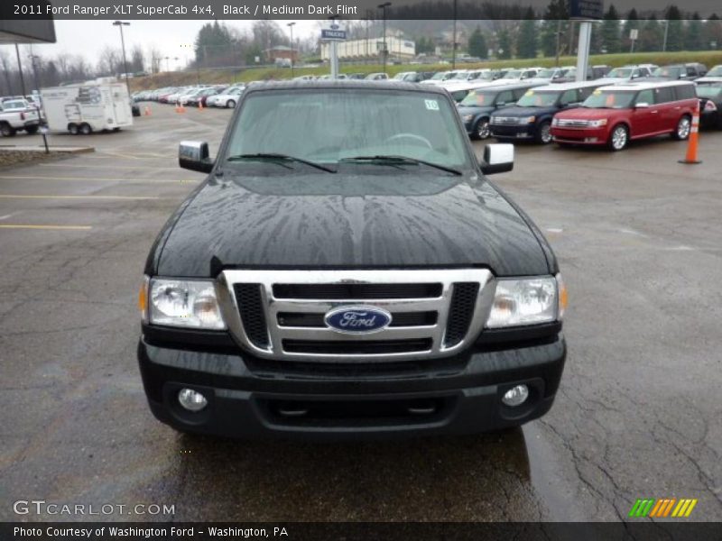 Black / Medium Dark Flint 2011 Ford Ranger XLT SuperCab 4x4
