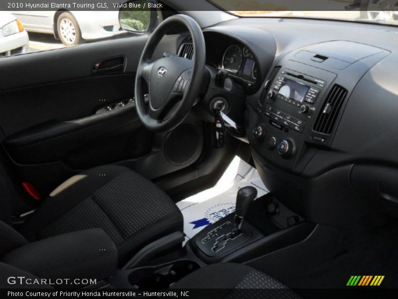 Vivid Blue / Black 2010 Hyundai Elantra Touring GLS