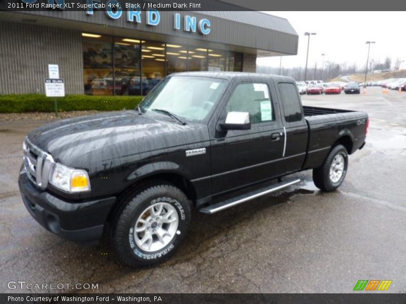 Black / Medium Dark Flint 2011 Ford Ranger XLT SuperCab 4x4