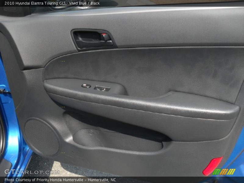 Vivid Blue / Black 2010 Hyundai Elantra Touring GLS