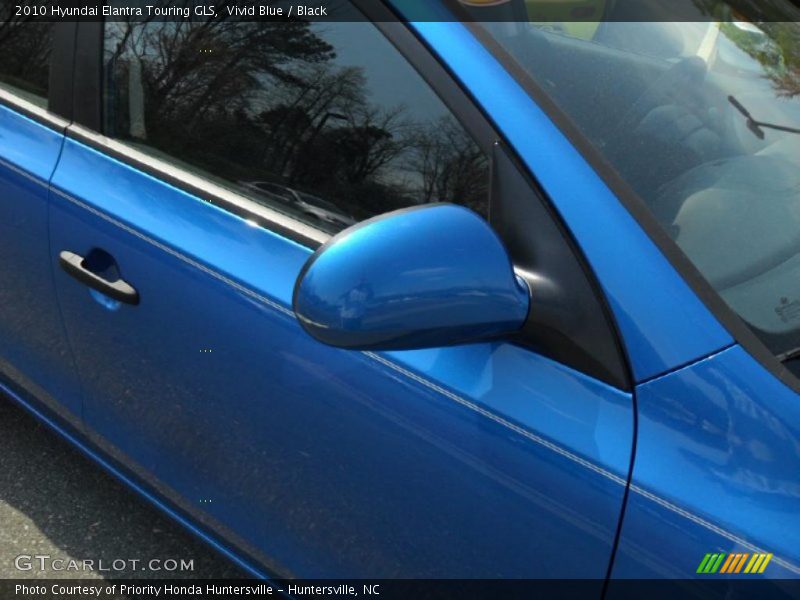 Vivid Blue / Black 2010 Hyundai Elantra Touring GLS