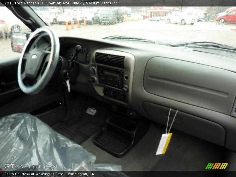 Black / Medium Dark Flint 2011 Ford Ranger XLT SuperCab 4x4