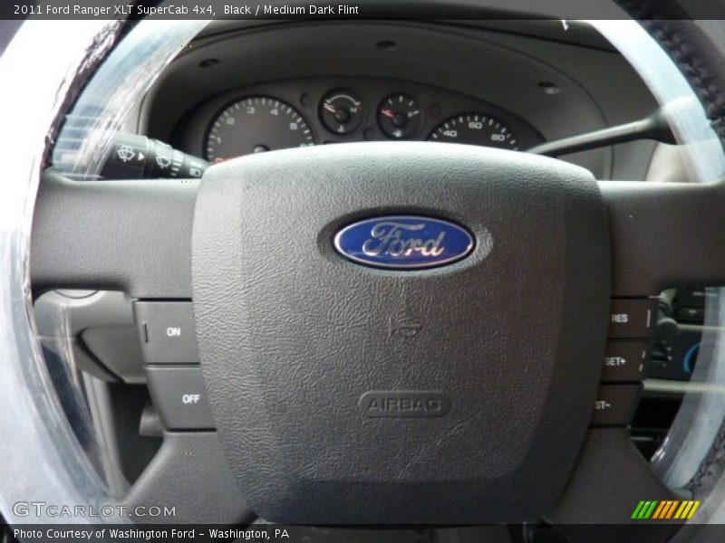 Black / Medium Dark Flint 2011 Ford Ranger XLT SuperCab 4x4