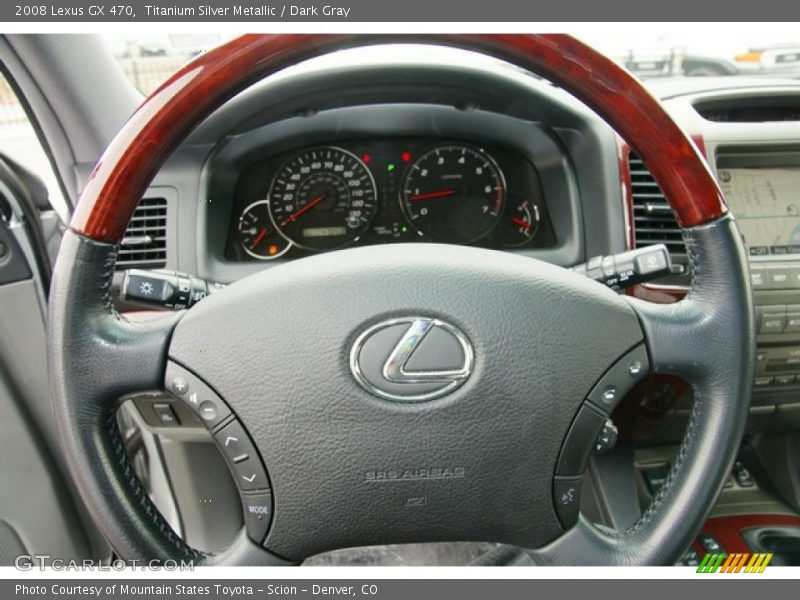 Titanium Silver Metallic / Dark Gray 2008 Lexus GX 470