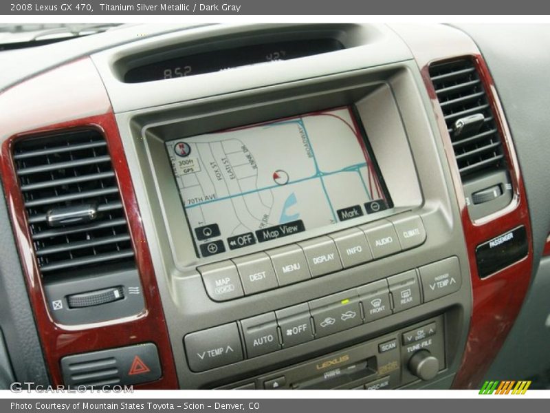 Titanium Silver Metallic / Dark Gray 2008 Lexus GX 470