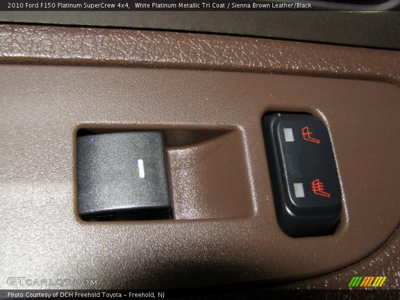 White Platinum Metallic Tri Coat / Sienna Brown Leather/Black 2010 Ford F150 Platinum SuperCrew 4x4