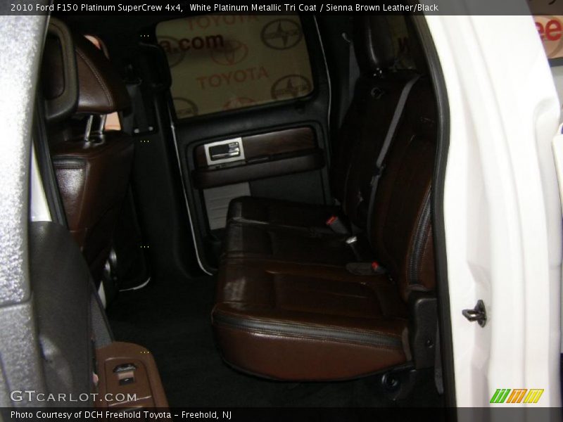 White Platinum Metallic Tri Coat / Sienna Brown Leather/Black 2010 Ford F150 Platinum SuperCrew 4x4