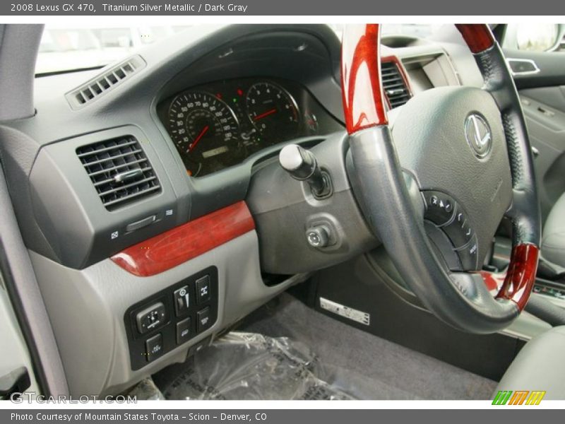 Titanium Silver Metallic / Dark Gray 2008 Lexus GX 470