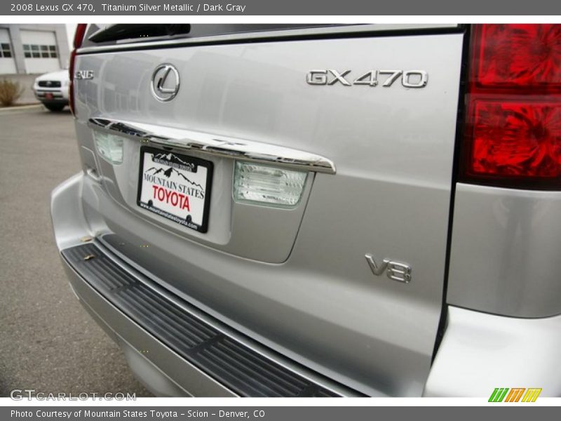 Titanium Silver Metallic / Dark Gray 2008 Lexus GX 470