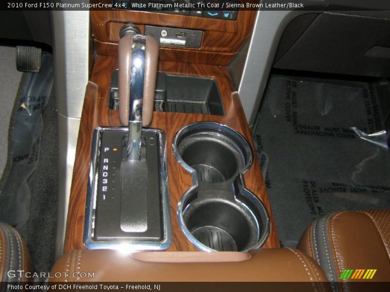 White Platinum Metallic Tri Coat / Sienna Brown Leather/Black 2010 Ford F150 Platinum SuperCrew 4x4