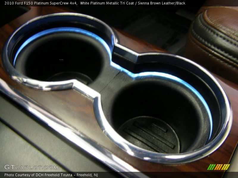 White Platinum Metallic Tri Coat / Sienna Brown Leather/Black 2010 Ford F150 Platinum SuperCrew 4x4