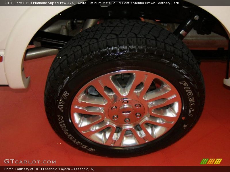 White Platinum Metallic Tri Coat / Sienna Brown Leather/Black 2010 Ford F150 Platinum SuperCrew 4x4