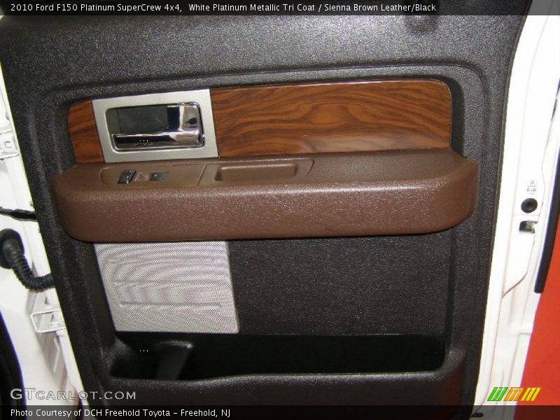 White Platinum Metallic Tri Coat / Sienna Brown Leather/Black 2010 Ford F150 Platinum SuperCrew 4x4
