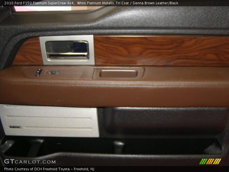White Platinum Metallic Tri Coat / Sienna Brown Leather/Black 2010 Ford F150 Platinum SuperCrew 4x4
