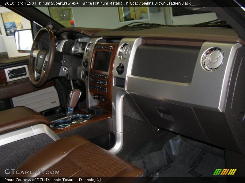 White Platinum Metallic Tri Coat / Sienna Brown Leather/Black 2010 Ford F150 Platinum SuperCrew 4x4