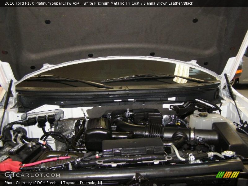 White Platinum Metallic Tri Coat / Sienna Brown Leather/Black 2010 Ford F150 Platinum SuperCrew 4x4