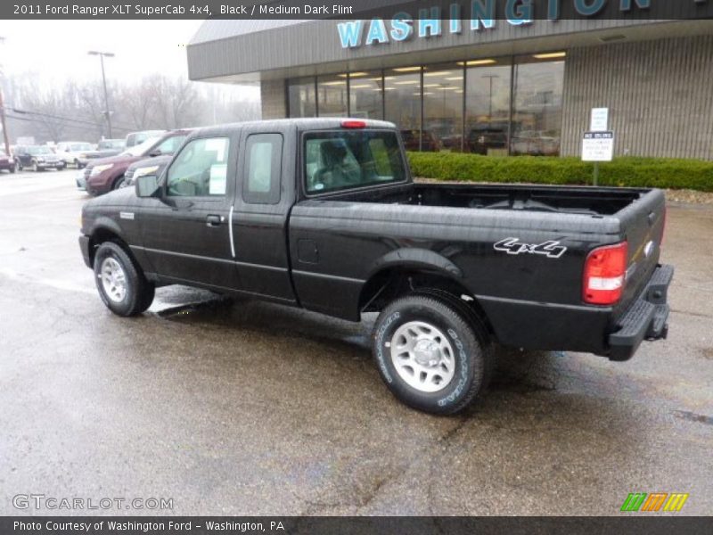 Black / Medium Dark Flint 2011 Ford Ranger XLT SuperCab 4x4