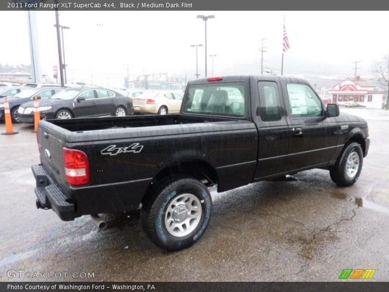 Black / Medium Dark Flint 2011 Ford Ranger XLT SuperCab 4x4