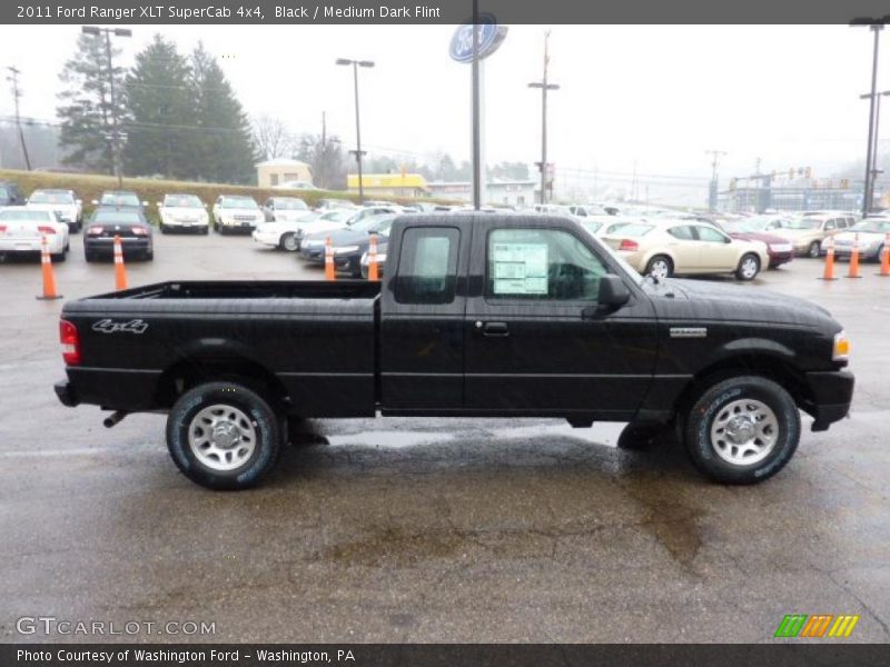 Black / Medium Dark Flint 2011 Ford Ranger XLT SuperCab 4x4