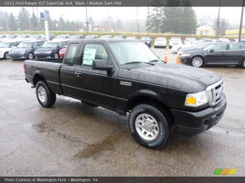Black / Medium Dark Flint 2011 Ford Ranger XLT SuperCab 4x4