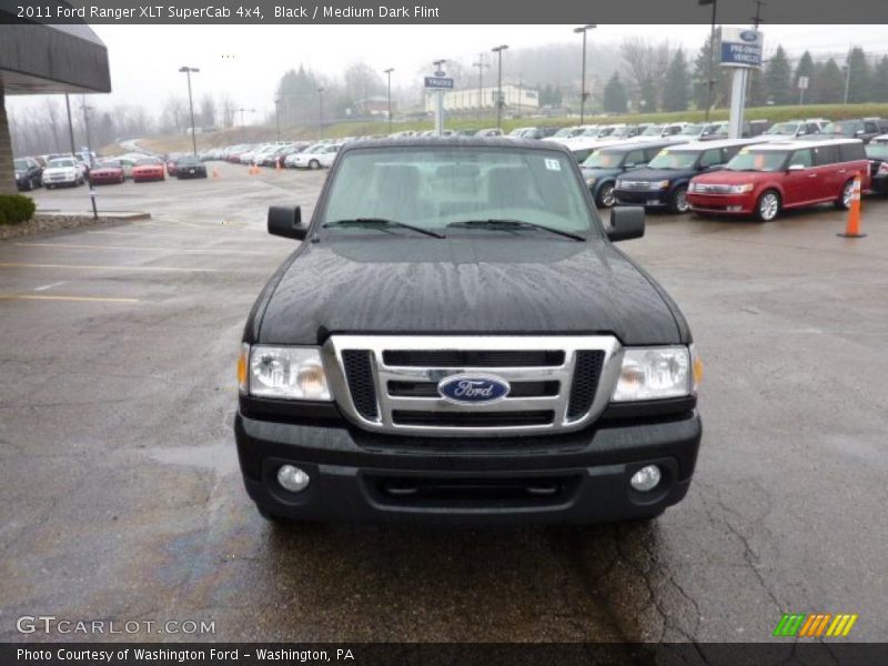 Black / Medium Dark Flint 2011 Ford Ranger XLT SuperCab 4x4