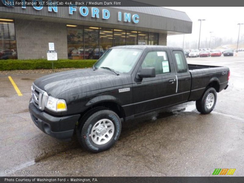 Black / Medium Dark Flint 2011 Ford Ranger XLT SuperCab 4x4