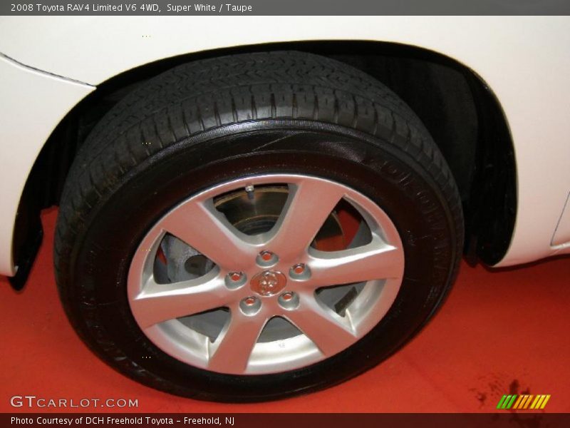 Super White / Taupe 2008 Toyota RAV4 Limited V6 4WD