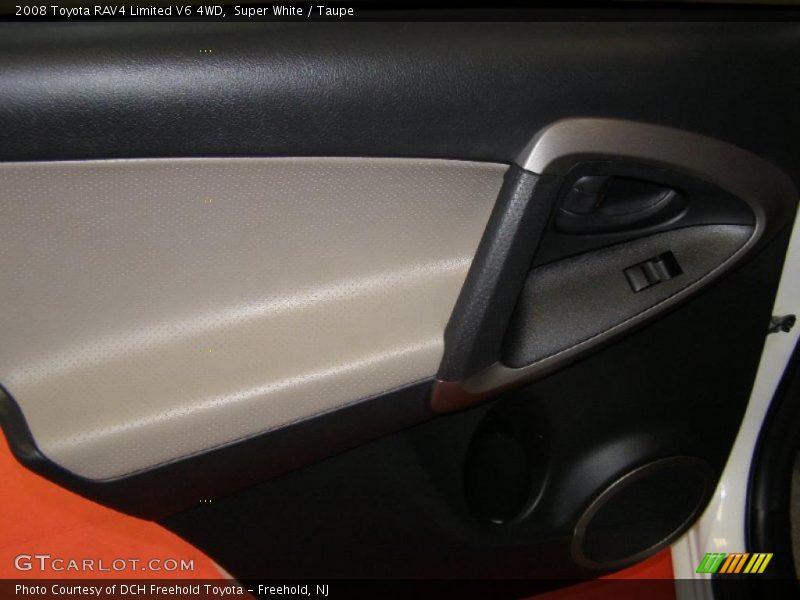Super White / Taupe 2008 Toyota RAV4 Limited V6 4WD