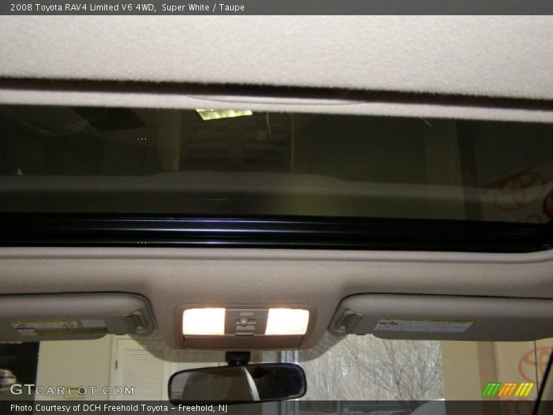 Super White / Taupe 2008 Toyota RAV4 Limited V6 4WD