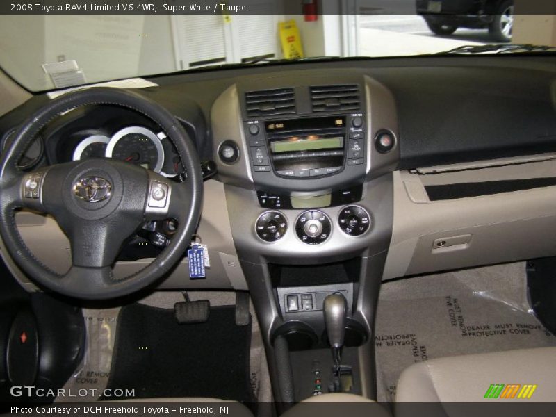 Super White / Taupe 2008 Toyota RAV4 Limited V6 4WD