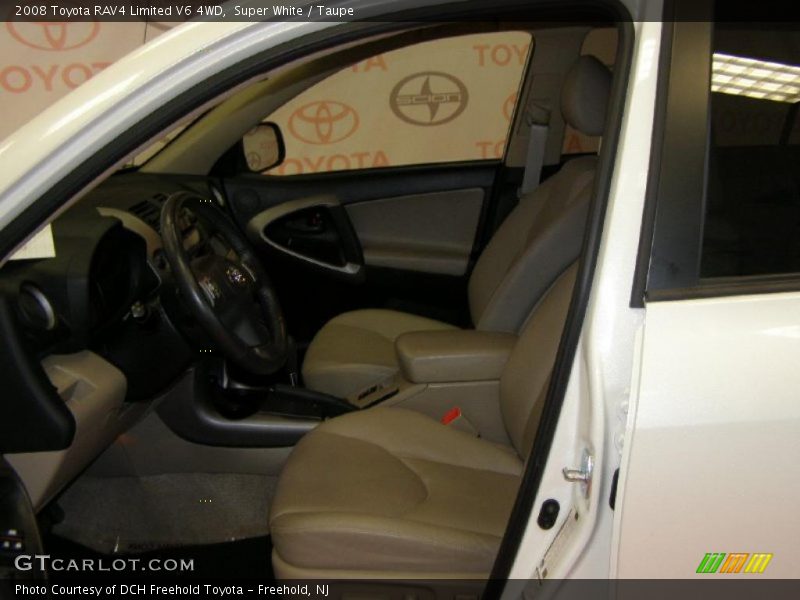 Super White / Taupe 2008 Toyota RAV4 Limited V6 4WD