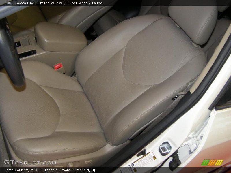 Super White / Taupe 2008 Toyota RAV4 Limited V6 4WD