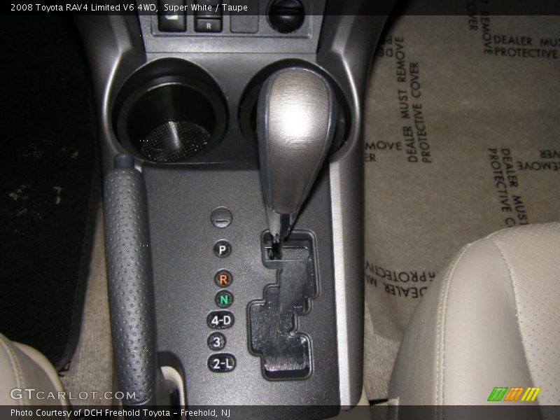 Super White / Taupe 2008 Toyota RAV4 Limited V6 4WD